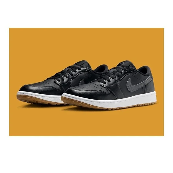 Nike Air Jordan 1 Low Golf Black Gum White DD9315-003 Mens Sneakers Sz 8.5