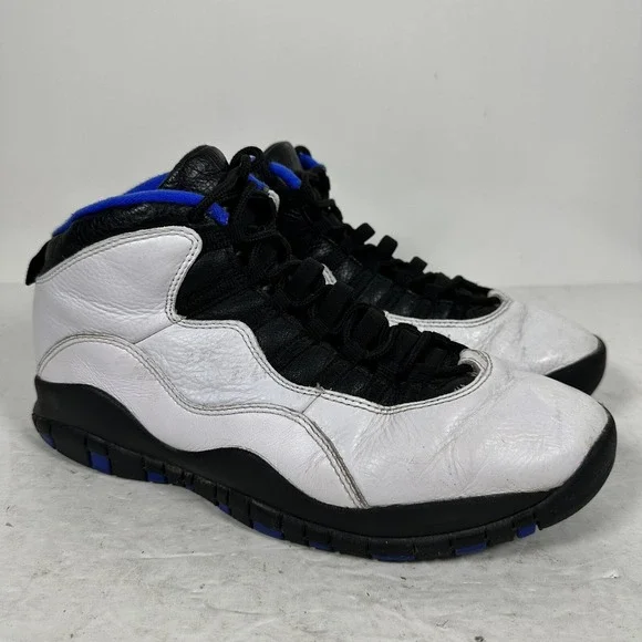 Nike Air Jordan Retro X 10 White & Blue‎ Shoes 310805-108 Sz 9.5 no Box