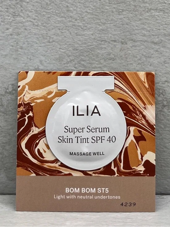 ⚡️ $1 ILIA Super Serum Skin Tint SPF 40 Sample Packet in Bom Bom