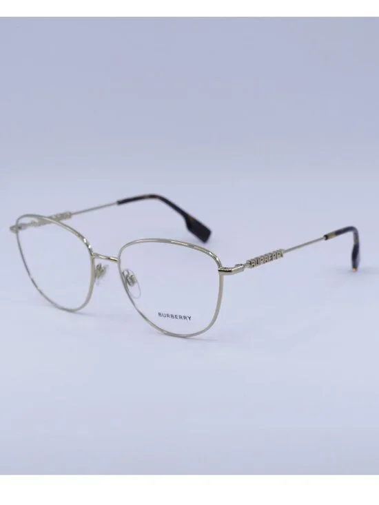 Burberry BE1376 1340 Eyeglasses Light Gold 55mm Cat Eye Frame