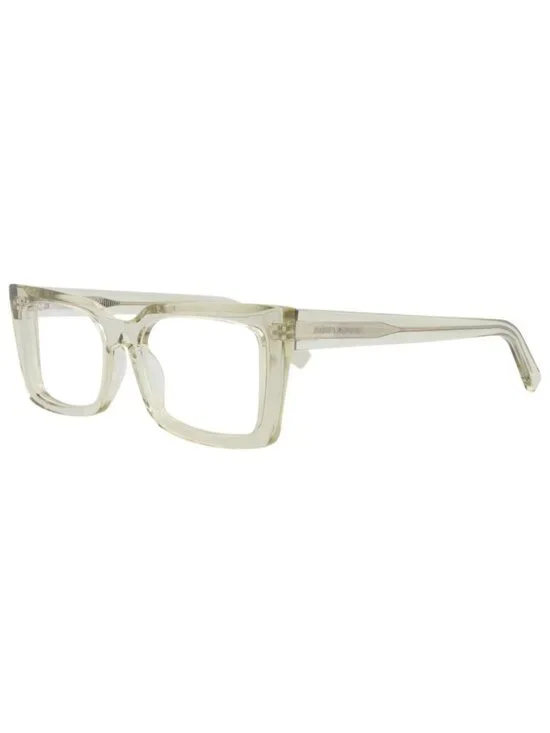 New Saint Laurent Women's Eyeglasses Cat Eye Acetate Frame Green Green