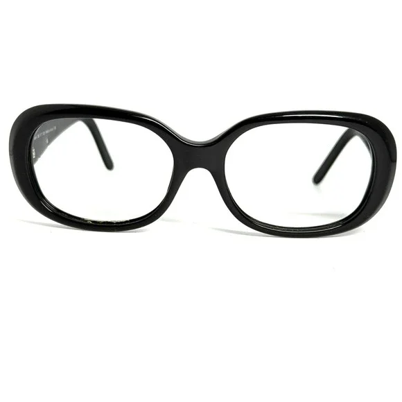 Kirkland Signature Muscat 545179 Black Oval Eyeglass Frames Made in Italy 56/17