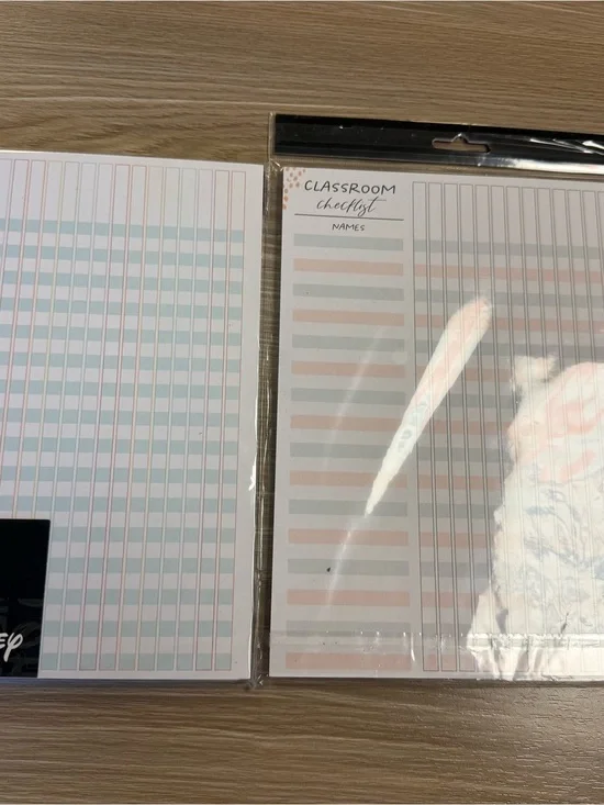 Happy Planner Classroom Checklist Notepad - Multi-Color Striped