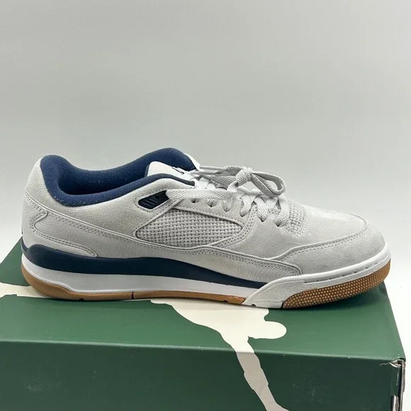 Jordan Flight Court Mens 11.5 Grey Midnight Navy Gum FV5555-004 Retro Sneakers