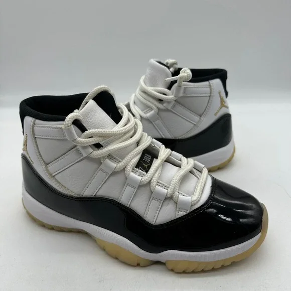 Nike CT8012-170 Mens Size 7.5 Air Jordan 11 Retro Gratitude DMP Gold Sneakers