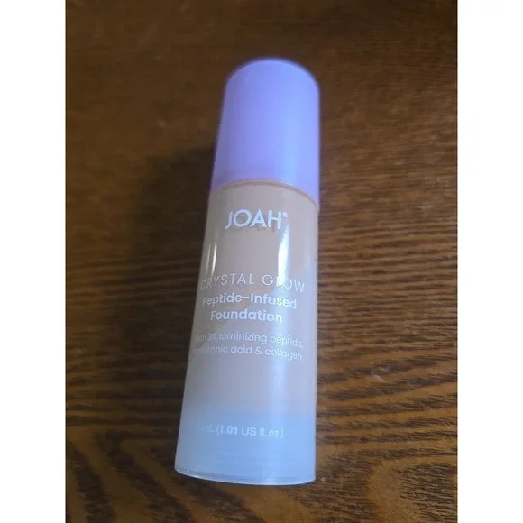 JOAH Crystal Glow Foundation Light Neutral LN040 Peptide Hyaluronic 1.01oz‎ New