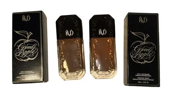 New KVD Good Apple Full Coverage Serum Foundation 2 Pack Shade Deep 098 Luxury