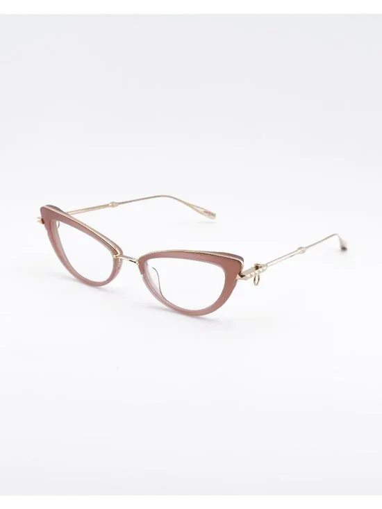 Valentino V-DAYDREAM VLX-123B-CH Eyeglasses Gold 51mm Cat Eye Frame with Chain