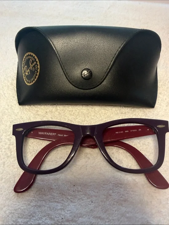 Ray-Ban RB2140 47-22 Wayfarer Purple/Crimson Sunglasses Frames w/case