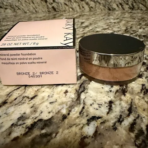 Mary Kay Mineral Powder Foundation Bronze 2 040991 .28 oz Discontinued NIB