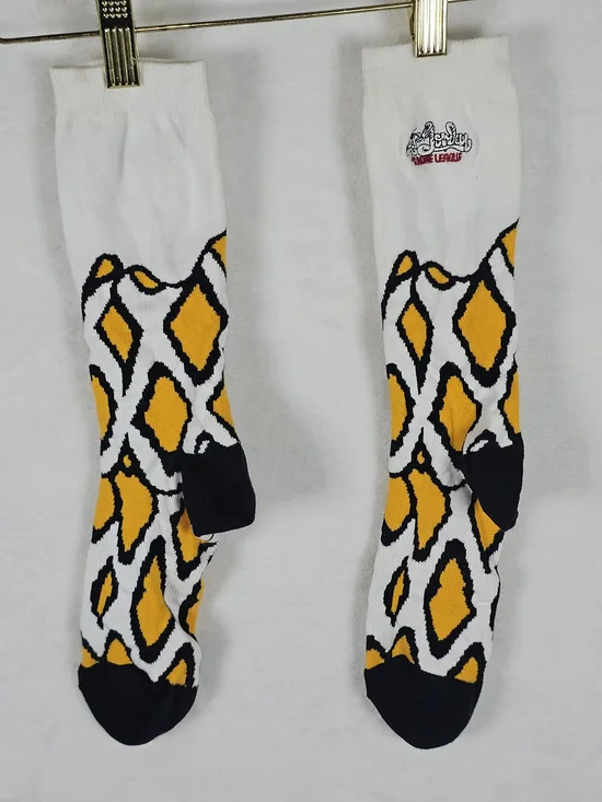 Nike Air Jordan Sundae League Ice Cream Pack Waffle Cone Crew Socks White Yellow