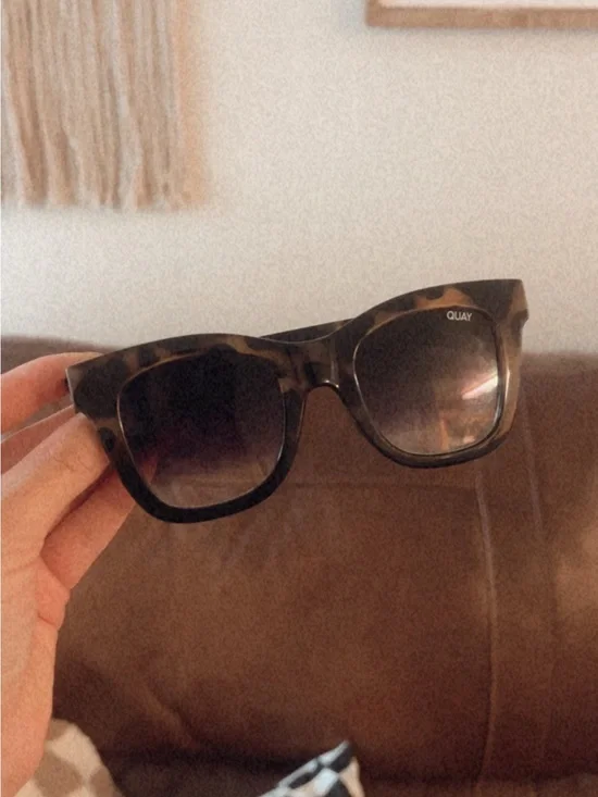 Quay Australia Men’s Tortoise Square Sunglasses - Brown