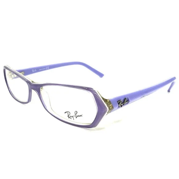Ray-Ban Eyeglasses Frames RB5117 2242 Clear Purple Sharp Cat Eye 51-14-135