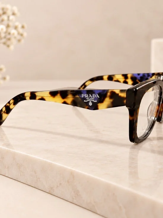 Prada Women’s Tortoiseshell Eyeglasses - Brown & Black