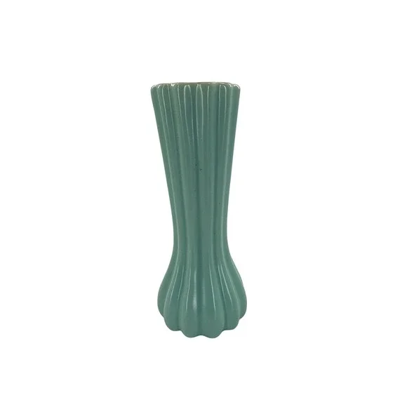 Catalina Pottery Vase Unisex Small Blue Pink Fluted Bud Vase Mid‎ Century C1 229