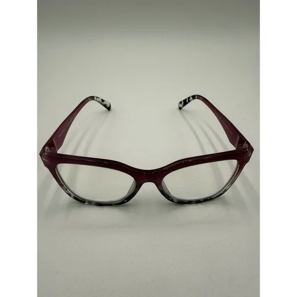 Martha Stewart Reading Glasses Womens OS Wine Red Excellent +3.00 CMX1105-D