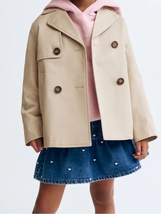 H&M short trench coat