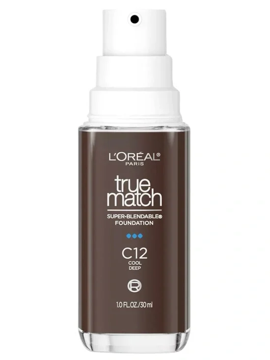 3/$12 L'Oréal C12 Cool Deep True Match Super Blendable Foundation 1oz