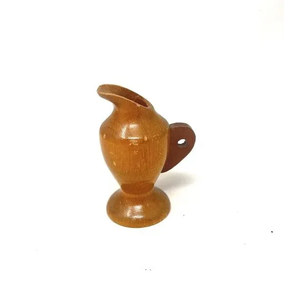 Genuine Myrtlewood Products Bud Vase Pottery Wooden 3