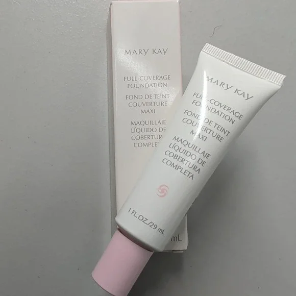 Mary Kay Full Coverage Foundation Beige 402 1 fl oz 368300 Pink Cap