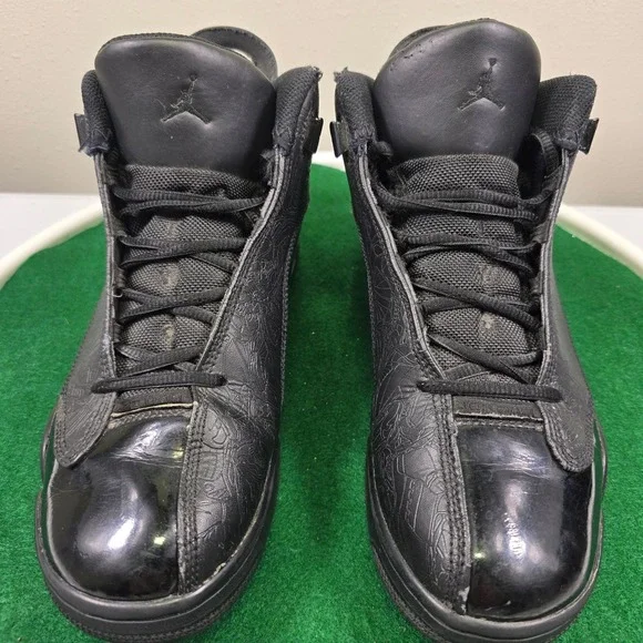 Jordan Dub Zero‎ Laser Etched Basketball Shoes Mens 8.5 Triple Black 311046-003