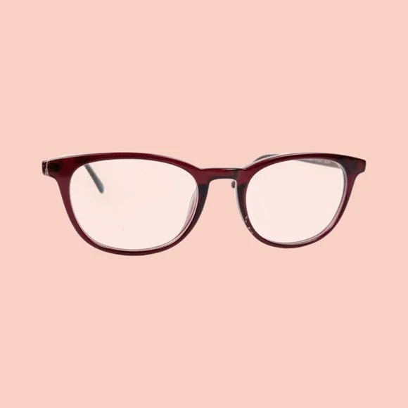 Four You‎ US98 Burgundy Eyeglass Frames Women 49-20-145 Sturdy Glasses New