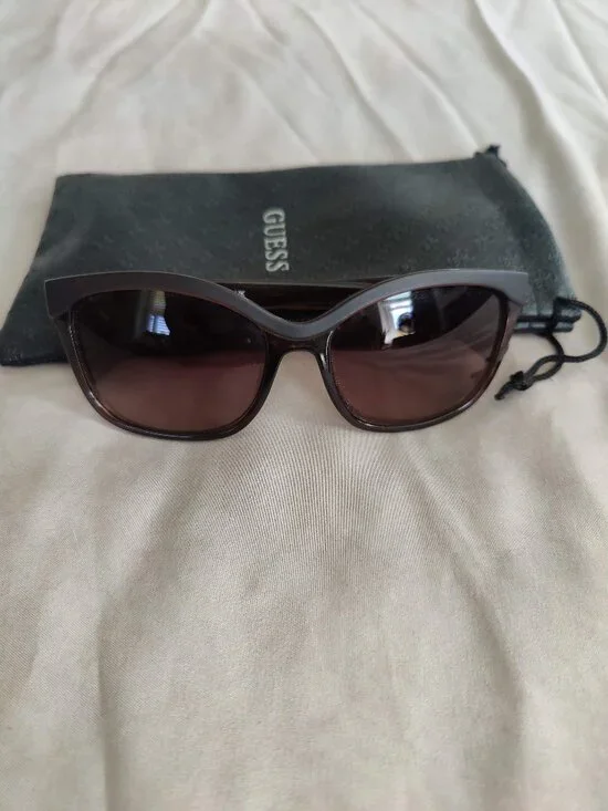 Guess Black Oversized Cat Eye Sunglasses