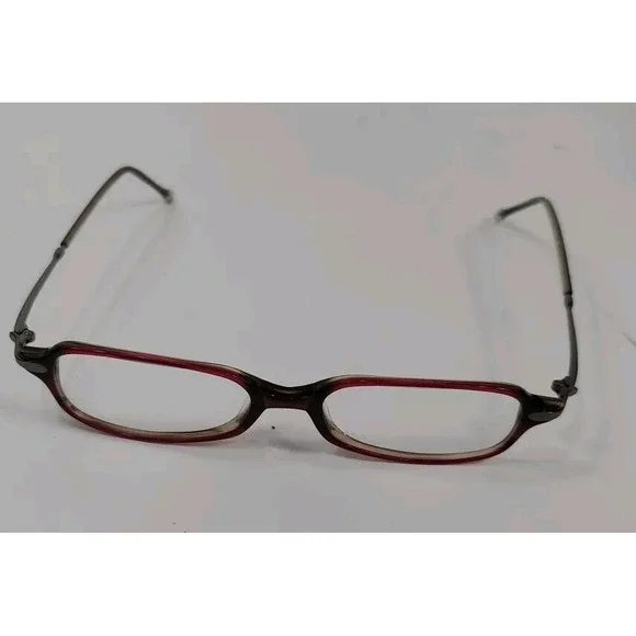 Max Studio MX100 Eyeglasses Frames Wine Taupe 47 16 140 Narrow Rectangle NWT New