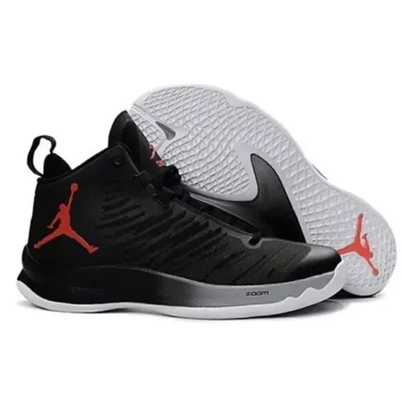EUC 2018 Mens Nike Air Jordan Super Fly 5 Black Infrared Sneaker Shoes 6.5