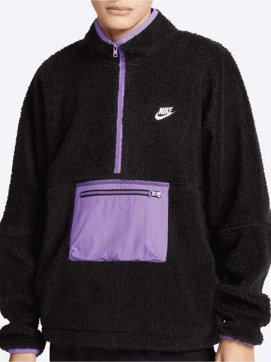 Nike Men’s Club Fleece 1/2 Zip Winterized Anorak Pullover, size Large NWOT🔥