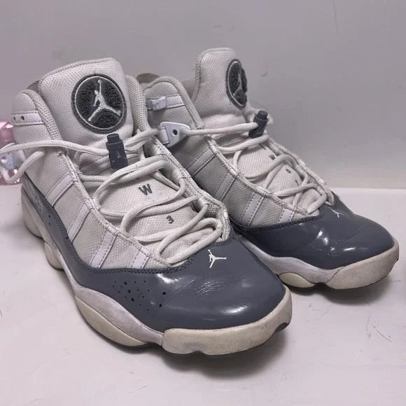 Nike Air Jordan 6 Rings White Cool Grey Men's Size 10.5 322992-121