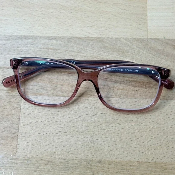 Coach HC6143 Eyeglasses Frames Women Mauve Purple Transparent 52 15 140