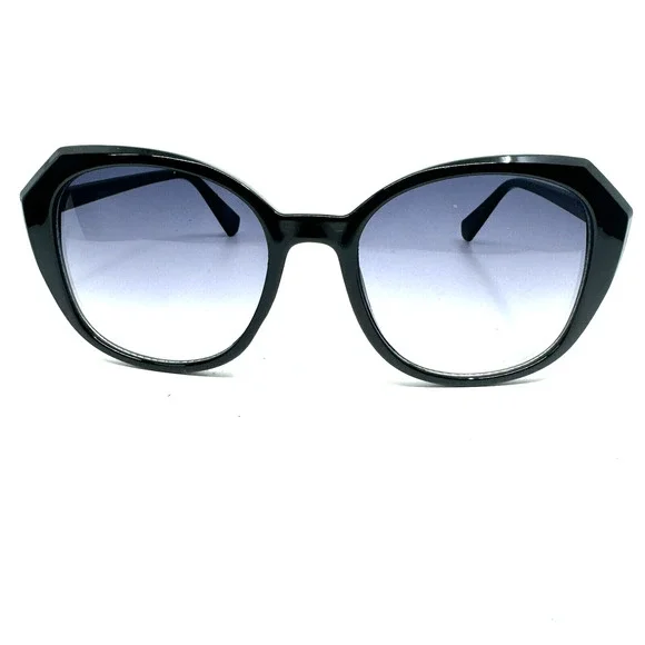 Liz Claiborne Vintage Black Sunglasses Oval‎ Full Rim Designer H11991