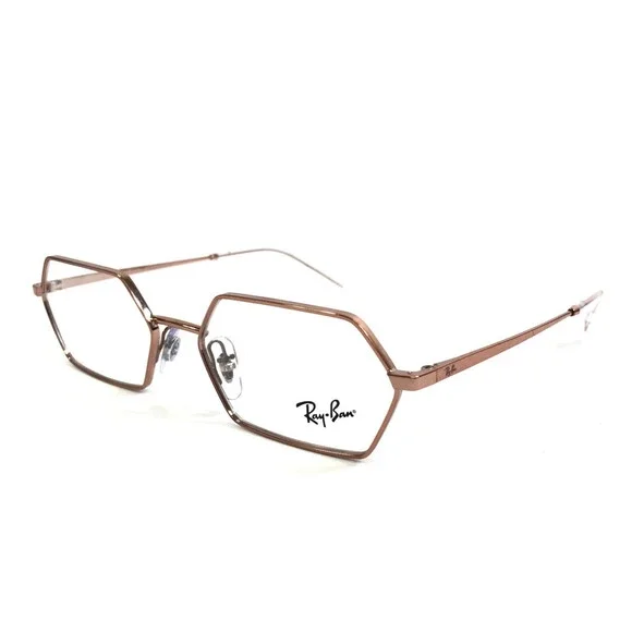 Ray-Ban Eyeglasses Frame RB6528 YEVI 2943 Copper Rose Gold Geometric 54-18-145