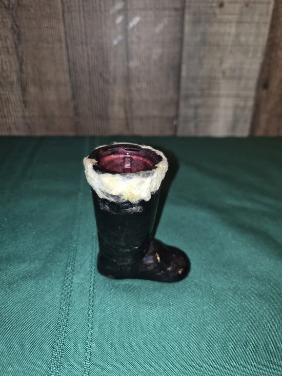vintage glass candy container