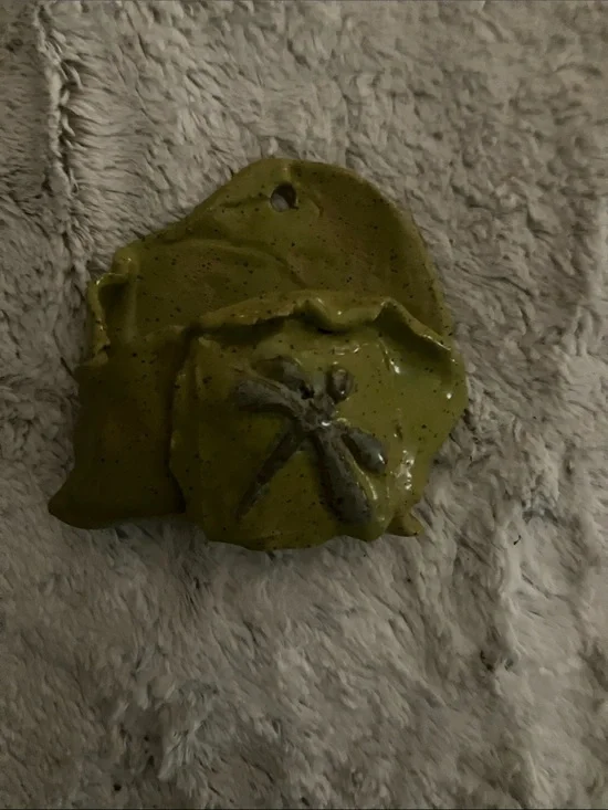 Olive Green Reptile Hideaway Ornament for Terrariums