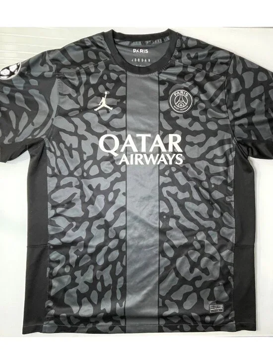2023/24 PSG Authentic Third UCL Jersey #7 Mbappe XXL RARE 3rd