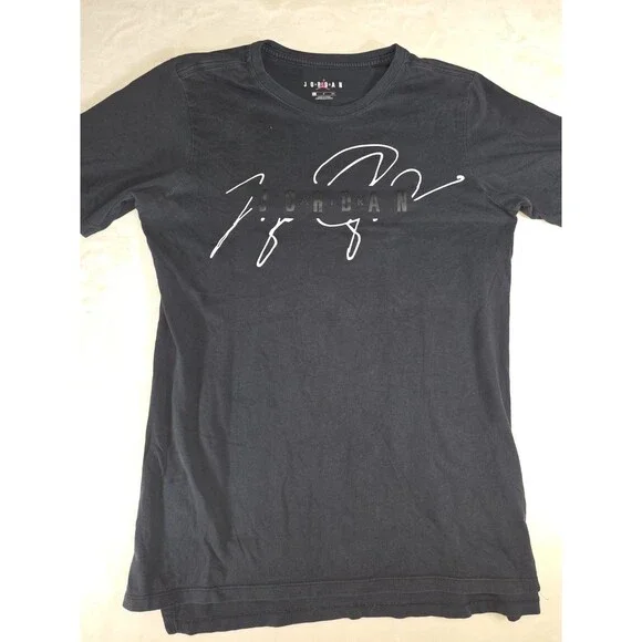 Nike Air Jordan Michael Jordan Signature Graphic T-Shirt Black Mens Size Small S