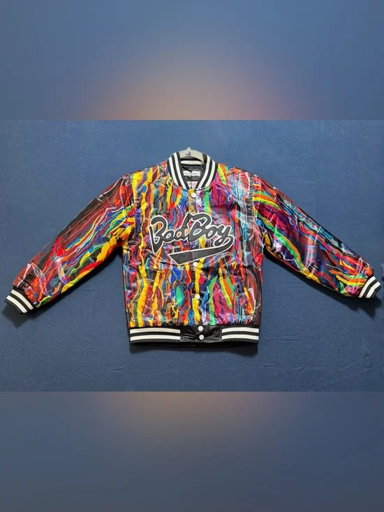 NWT Satin Size S Headgear Classics Bad Boy Jacket
