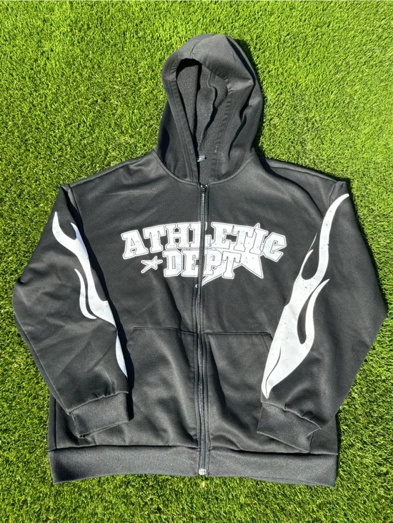 Black Kids Zip-Up Hoodie