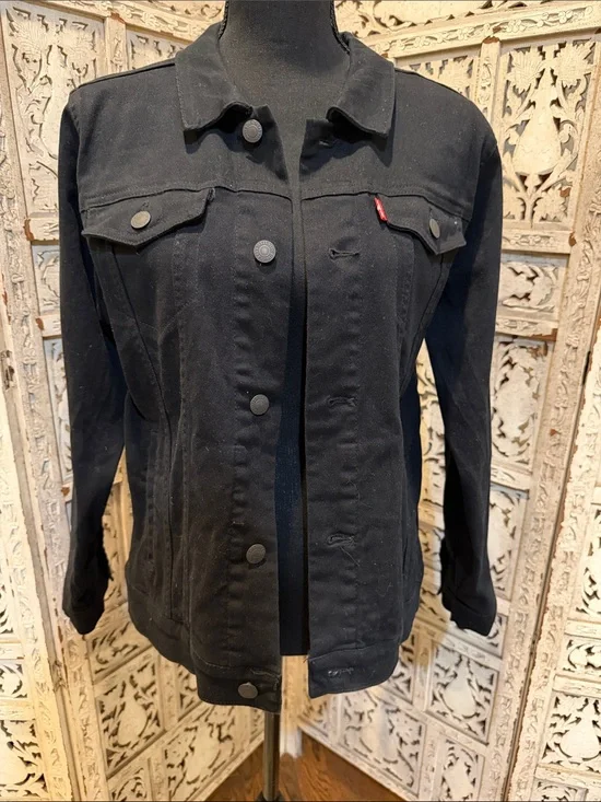 Kids Levi's Black Denim Trucker Jacket