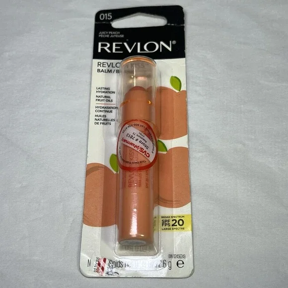 Revlon Kiss Lip Balm, Juicy Peach‎ 0.09 Oz