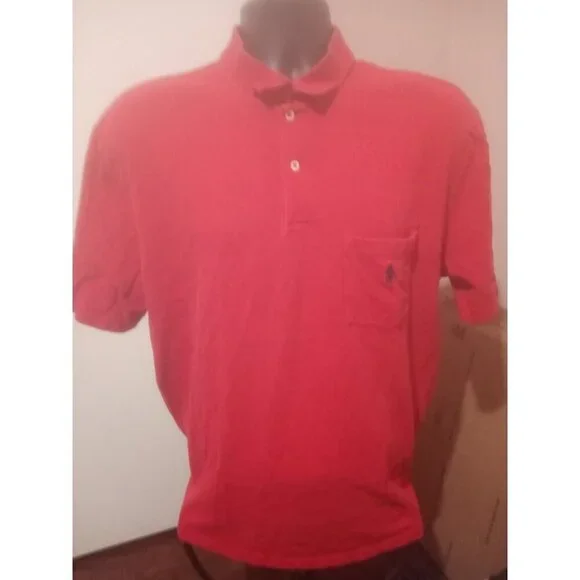Polo Ralph Lauren Mens Pocket Polo Shirt Sz XL Red Embroidered Short sleeve
