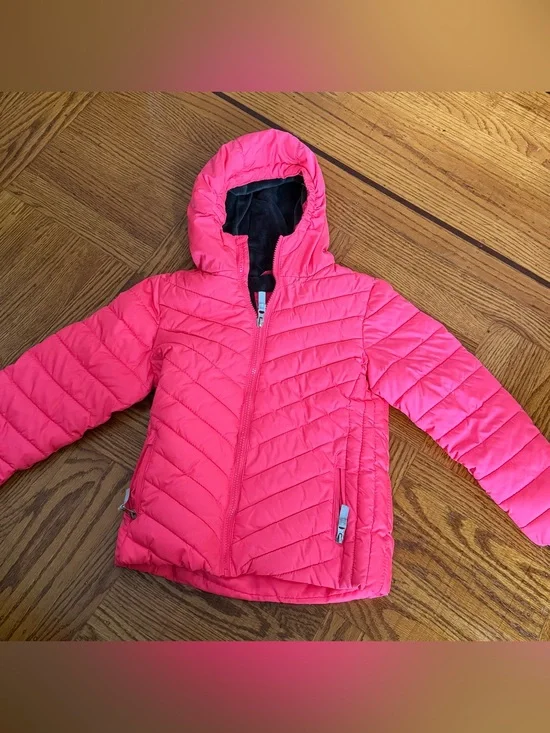 Champion Kids' Hooded Puffer Jacket - Hot Pink