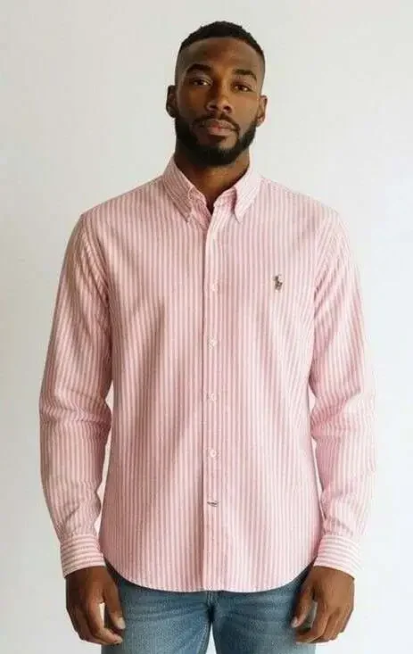 Polo Ralph Lauren Striped Button Down Shirt XXL Pink