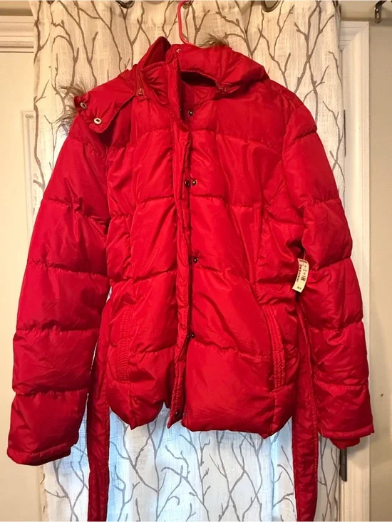 Kids Aeropostale Red Puffer Jacket with Hood