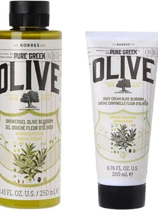 Hydrating Olive Blossom Body Duo Set - Cream & Shower Gel, 2 Piece, Moisturizing