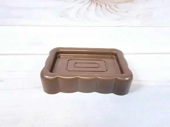 Vintage Soap Dish Retro Kitchen Bathroom Brown 1999