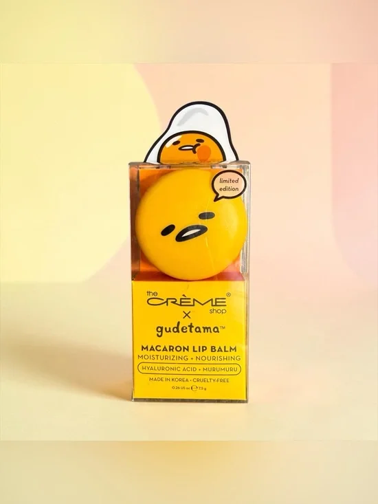 🏷️‼️5/$25🏷️‼️💛the CRÈME shop x gudetama💛Limited Edition Macaron Lip Balm/NIB