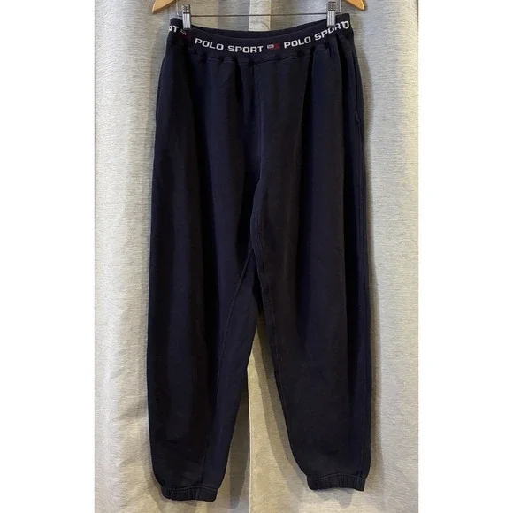 VINTAGE Ralph Lauren Polo Sport‎ Sweatpants Mens Medium BLUE